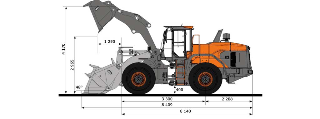 Схема Фронтальный погрузчик Develon (Doosan) DL320A-7M